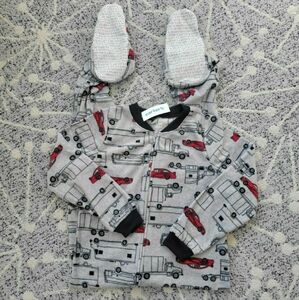 Carter's footed transportation fleece pajamas NWT